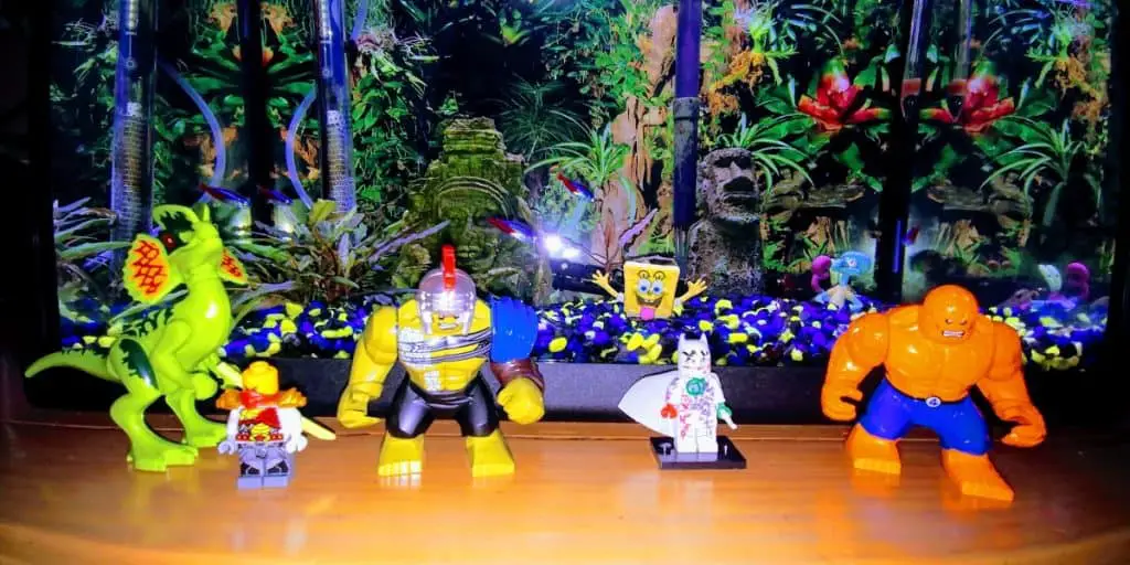 Put Legos into an Aquarium
